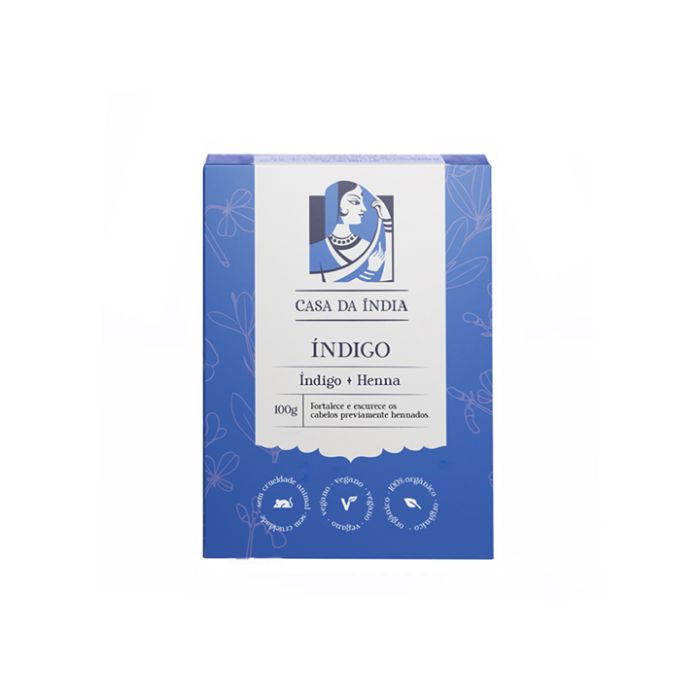 Henna Índigo Casa da Índia 100g