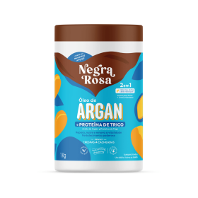Creme Capilar 2 em 1 Óleo de Argan e Proteína do Trigo Negra Rosa 1kg