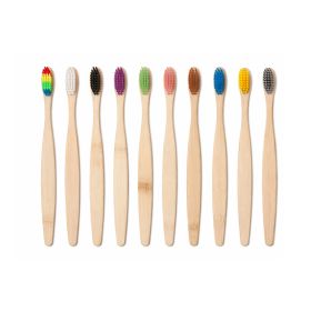 Escova Dental de Bambu Cerda Colorida