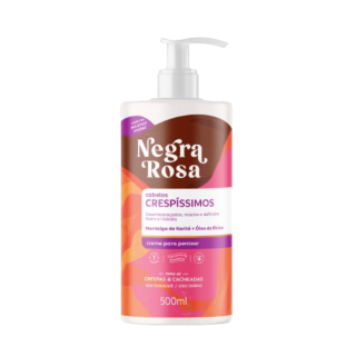 Creme Para Pentear Cabelos Crespissimos Negra Rosa 500ml