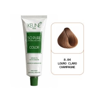 Keune So Pure Tintura Color 8.04 Louro Claro Champagne 60mL