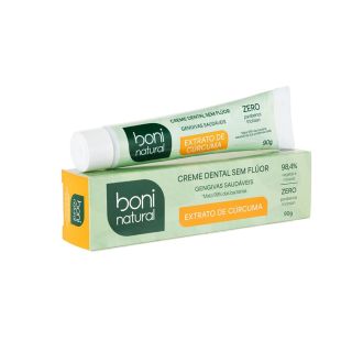 Creme Dental Hortelã e Cúrcuma Boni Natural 90g