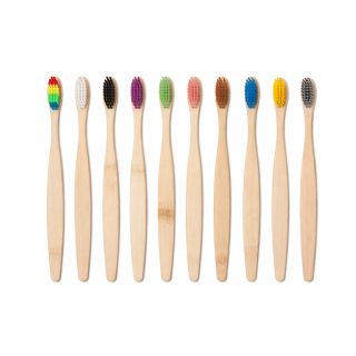 Escova Dental de Bambu Cerda Colorida