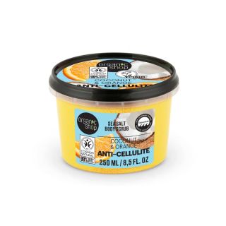 Esfoliante Corporal Anticelulite Oleos de Coco, Laranja e Sal 250g | Organic Shop