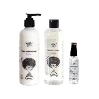 Creme Pentear + Gelatina Líquida + Blend de Óleos Hey You