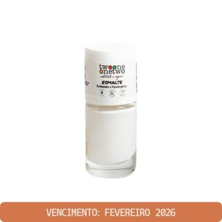 esmalte vegano hipoalergênico fortalecedor Bright White twoone onetwo
