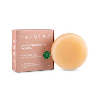Condicionador Suave em barra Hidratacao Leve Herbia 50g