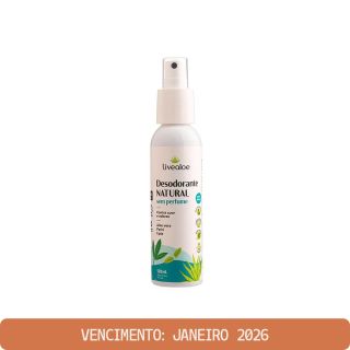 Desodorante Natural sem Perfume Live Aloe