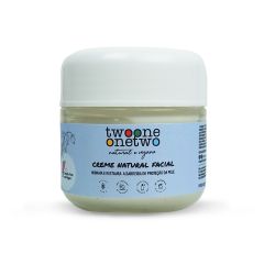creme natural facial twoone onetwo hidrata e restaura a barreira de proteção da pele