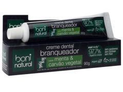 Creme Dental Branqueador com Carvão Vegetal Boni Natural 90g 