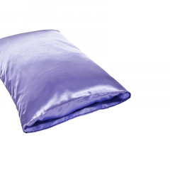 Fronha de cetim antifrizz para travesseiro: Lilás