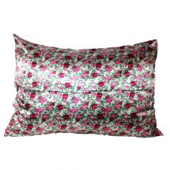 Fronha de cetim antifrizz para travesseiro: Buquê de Flores