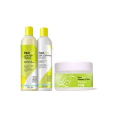KIT LOW POO DELIGHT 355ML + ONE CONDITION DELIGHT 355ML + HEAVEN IN HAIR 250G DEVA