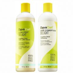 Kit Deva Curl Shampoo Low Poo Delight  + Condicionador One Condition Delight 355ML