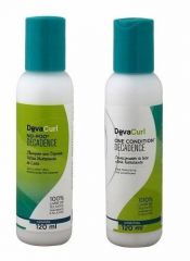 Combo DevaCurl Shampoo/Higienizador No Poo 120ml + Condicionador One Condition Decadence 120ml
