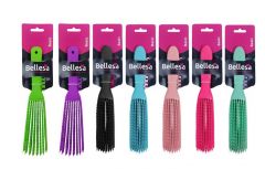 Escova de cabelo polvo cachos (várias cores) Bellesa