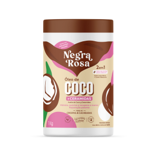 Creme Capilar 2 em 1 Óleo de Coco e Ceramidas Negra Rosa 1kg
