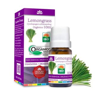 Óleo Essencial Orgânico de Lemongrass WNF 10mL