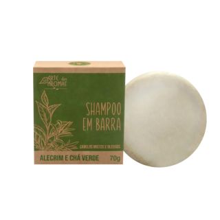 Shampoo em Barra Alecrim e Cha Verde Arte dos Aromas 70g