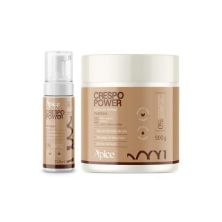Creme de pentear e mousse Crespo Power Apice