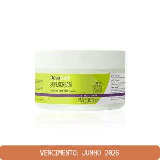 Deva Curl Supercream Creme de Coco para Cachos 250g