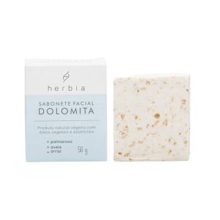 Sabonete Facial Esfoliante Dolomita Herbia 50g