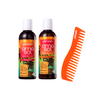 Kit Shampoo e Condicionador Amo Sol Yenzha 240mL