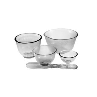 Kit De 4 Cubetas e 1 Espátula Para Manipulação De Cosméticos Santa Clara