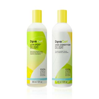 Kit Deva Curl Shampoo Low Poo Delight + Condicionador One Condition Delight 355ML