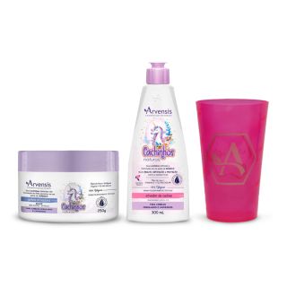Kit Presente Arvensis Cachinhos Ondulados e Cacheados (3 itens)