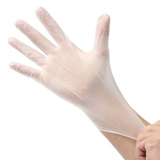 Luva de Vinil (par) Tamanho G Santa Cla