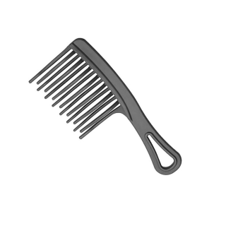 Pente Trançado Grande (ótimo Para Fitagem) Santa Clara