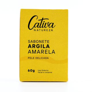 Sabonete Pele Delicada Argila Amarela Cativa 60g