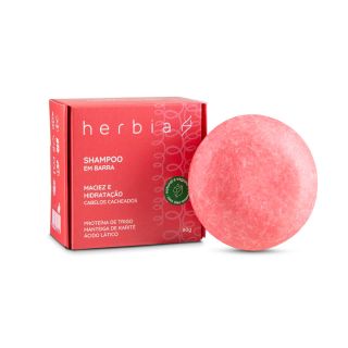 Shampoo em Barra Cacheados Herbia 80g